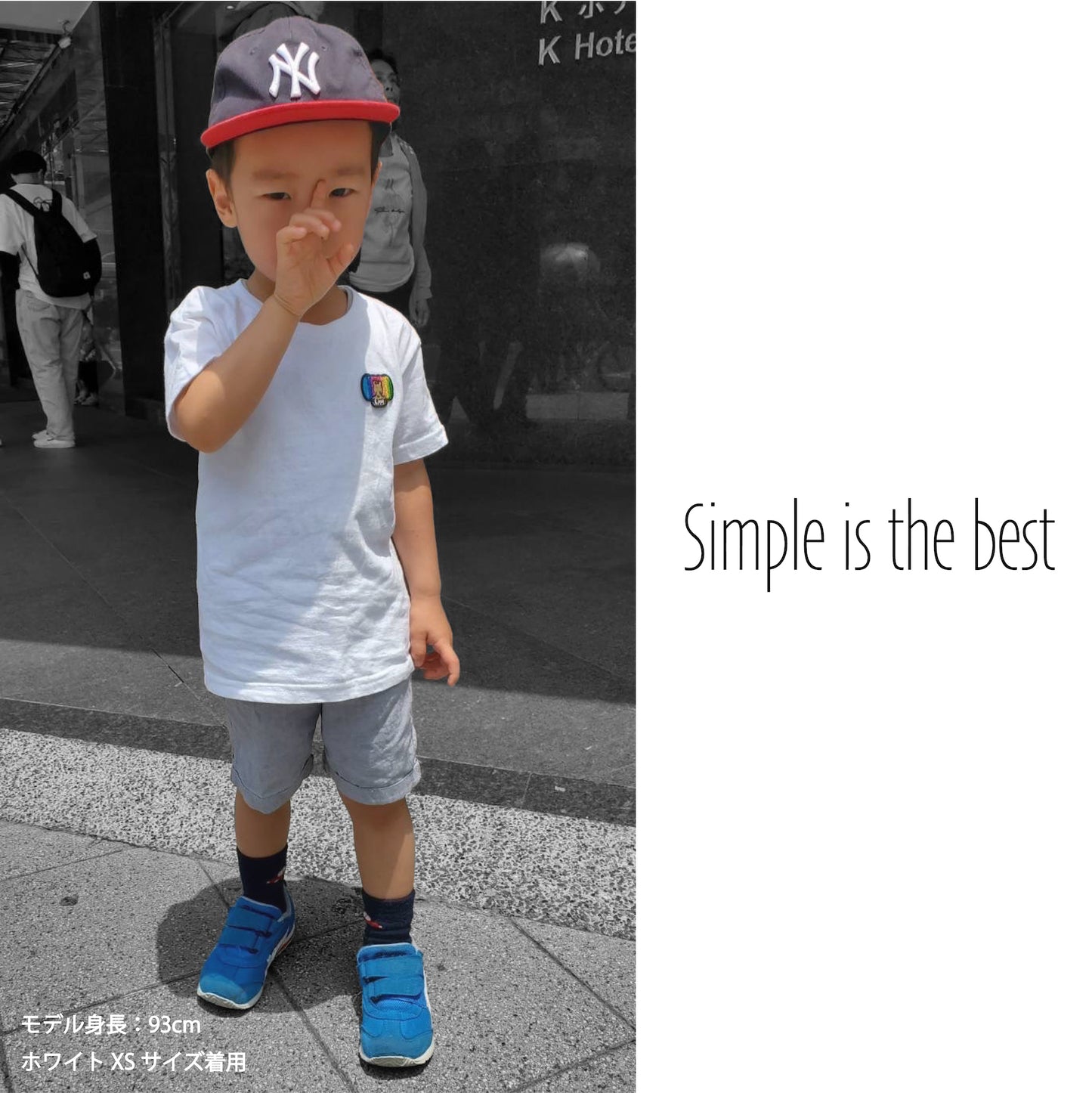 HiHi LABO Icon Embroidery T-shirt for kids/youth
