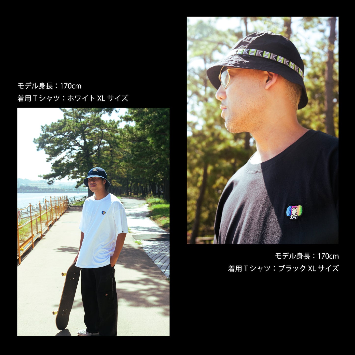 HiHi LABO  icon embroidery T-shirt