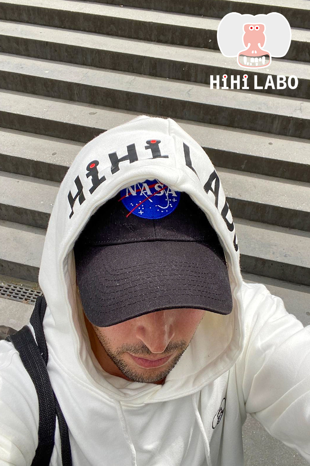 HiHi LABO icon embroidery T-shirt